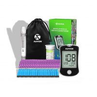 AUVON Blood Glucose Monitor Kit, High Accuracy Blood Sugar Test Kit with 50 Glucomet