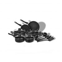 Amazon Basics Non-Stick Cookware Set, Pots, Pans and Utensils