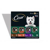 CESAR Wet Dog Food Classic Loaf in Sauce Poultry Variety Pack,. Easy Peel Trays with Real Chicken, Turkey or Duck, 3.5 Ounce (Pack of 24)