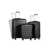 Coolife Luggage 3 Piece Set Suitcase Spinner Hardshell Lightweight TSA Lock 4 Piece Set