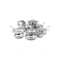 Cuisinart 77-17N Stainless Steel Chef's Classic Stainless, 17-Piece, Cookware Set