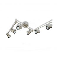 DLLT 6-Light Flexible Track Lighting Rail, Modern Directional Led Spot Ceiling Light Fixture Flush,