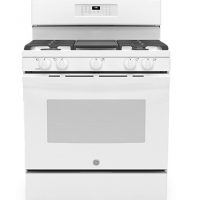 GE 30″ White Freestanding Gas Range