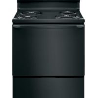 GE Hotpoint 30″ Black Freestanding