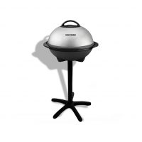 George Foreman, Silver, 12+ Servings Upto 15 Indoor Outdoor Electric Grill, GGR50B, REGULAR