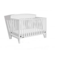 Graco Benton 5-in-1 Convertible Crib (White) – GREENGUARD Gold Certified, Converts from Baby Crib to Toddler Bed, Daybed and Full-Size Bed, Fits Standar