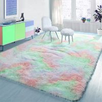 PAGISOFE Fluffy Soft Area Rug,Plush Rugs for Girls