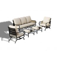 PHI VILLA 4 Piece Patio Conversation Sets,