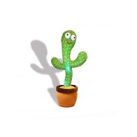 Pbooo Dancing Cactus Toy,Talking Repeat Singing Sunny Cactus Toy 120 Pcs Songs for Baby 15S Record Your Sound