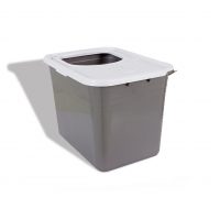 Petmate Top Entry Litter Cat Litter Box With Filter Lid To Clean Paws