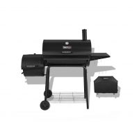 Royal Gourmet CC1830SC Charcoal Grill Offset Smoker with Cover, 811 Square Inches, Black, Outdoor Camping