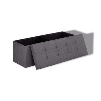 SONGMICS 43 Inches Folding Storage Ottoman Bench,