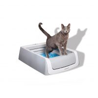 Self-Cleaning Cat Litterbox – Never Scoop Litter Again – Hands-Free Cleanup With Disposable Crystal Tray