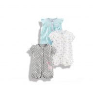 Simple Joys by Carter's Baby Girls' Snap-Up Rompers, Pack of 3