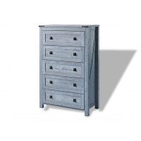 T4TREAM Farmhouse 5 Drawers Dresser Chests for