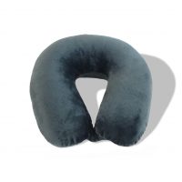 World's Best Feather Soft Microfiber Neck Pillow, Charcoal