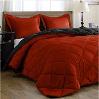 downluxe Lightweight Solid Comforter Set (King) with 2 Pillow Shams